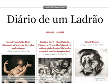 Tablet Screenshot of diariodeumladrao.wordpress.com