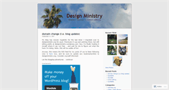 Desktop Screenshot of designministry.wordpress.com