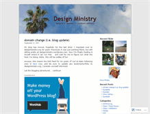 Tablet Screenshot of designministry.wordpress.com