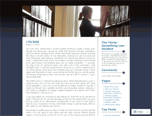 Tablet Screenshot of 30somethinglawstudent.wordpress.com