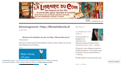 Desktop Screenshot of librairieducoin.wordpress.com