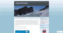 Desktop Screenshot of cascades2008.wordpress.com
