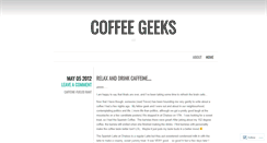 Desktop Screenshot of coffeegeeksca.wordpress.com