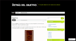 Desktop Screenshot of detrasdelobjetivo.wordpress.com