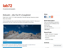 Tablet Screenshot of lab72.wordpress.com
