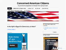 Tablet Screenshot of concernedamericancitizens.wordpress.com