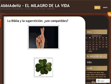 Tablet Screenshot of abbiadeliz.wordpress.com