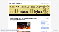 Desktop Screenshot of easyhumanity.wordpress.com