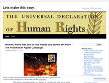 Tablet Screenshot of easyhumanity.wordpress.com