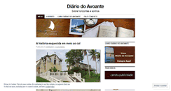 Desktop Screenshot of diariodoavoante.wordpress.com