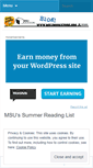 Mobile Screenshot of msubookstore.wordpress.com