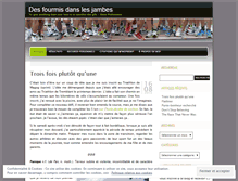 Tablet Screenshot of fourmisdanslesjambes.wordpress.com