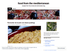 Tablet Screenshot of foodfromthemediterranean.wordpress.com