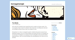 Desktop Screenshot of bornagainsingle.wordpress.com