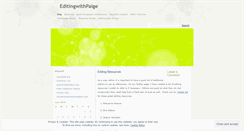 Desktop Screenshot of editingwithpaige.wordpress.com