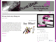 Tablet Screenshot of abovebasic.wordpress.com