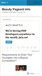 Mobile Screenshot of beautypageantinfo.wordpress.com