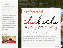 Tablet Screenshot of chukichi.wordpress.com