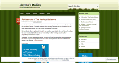 Desktop Screenshot of matteositalian.wordpress.com