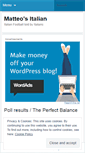 Mobile Screenshot of matteositalian.wordpress.com