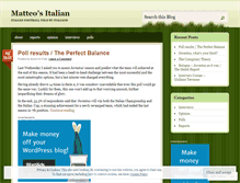 Tablet Screenshot of matteositalian.wordpress.com