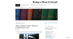 Desktop Screenshot of beingamomisgreat.wordpress.com