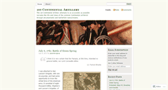 Desktop Screenshot of continentalartillery.wordpress.com