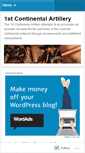 Mobile Screenshot of continentalartillery.wordpress.com