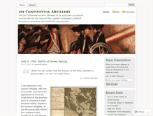 Tablet Screenshot of continentalartillery.wordpress.com