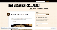 Desktop Screenshot of hotveganchickpeas.wordpress.com