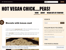 Tablet Screenshot of hotveganchickpeas.wordpress.com