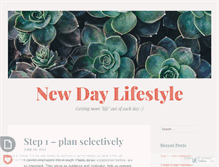 Tablet Screenshot of newdaylifestyle.wordpress.com