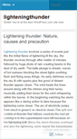 Mobile Screenshot of lighteningthunder.wordpress.com