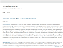 Tablet Screenshot of lighteningthunder.wordpress.com