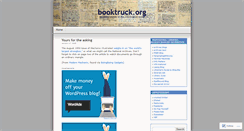 Desktop Screenshot of booktruck.wordpress.com