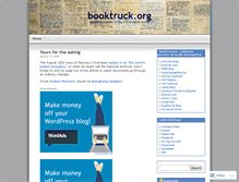 Tablet Screenshot of booktruck.wordpress.com