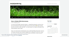 Desktop Screenshot of mewandering.wordpress.com