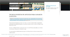 Desktop Screenshot of ganarenlaruleta.wordpress.com