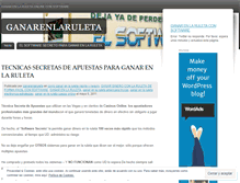 Tablet Screenshot of ganarenlaruleta.wordpress.com