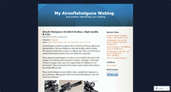 Desktop Screenshot of airsoftshotguns.wordpress.com