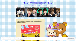 Desktop Screenshot of kyuwookisreal.wordpress.com