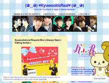 Tablet Screenshot of kyuwookisreal.wordpress.com