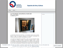 Tablet Screenshot of espaciosdearteycultura.wordpress.com