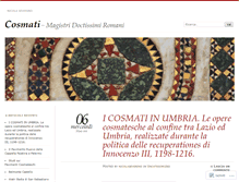 Tablet Screenshot of cosmati.wordpress.com