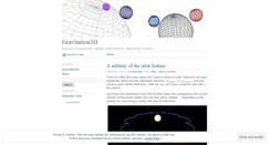 Desktop Screenshot of gravitation3d.wordpress.com