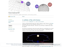 Tablet Screenshot of gravitation3d.wordpress.com