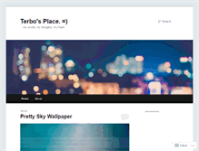 Tablet Screenshot of djterbo.wordpress.com