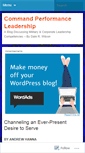 Mobile Screenshot of commandperformanceleadership.wordpress.com