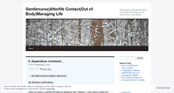 Desktop Screenshot of gentlenurse.wordpress.com