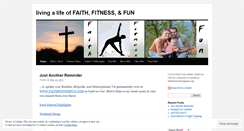Desktop Screenshot of faithfitnessfun.wordpress.com